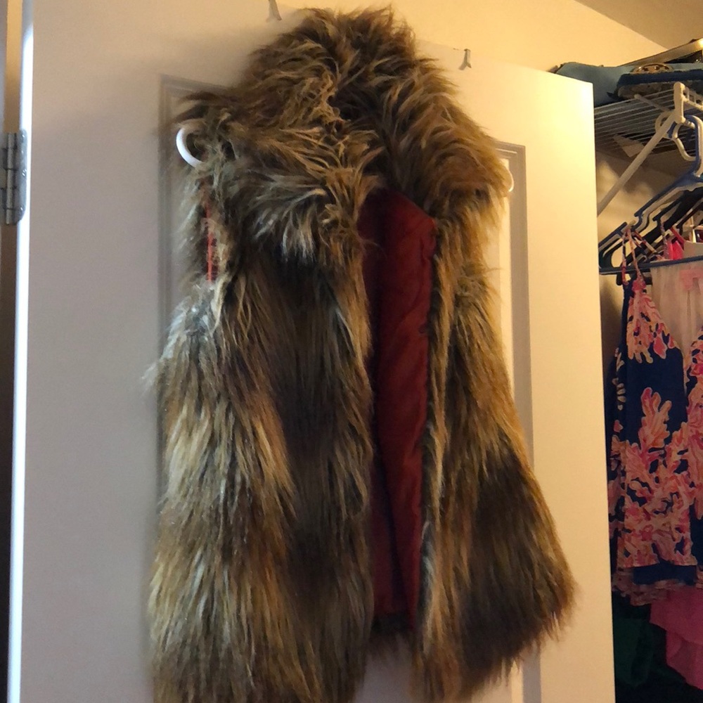 fur vest